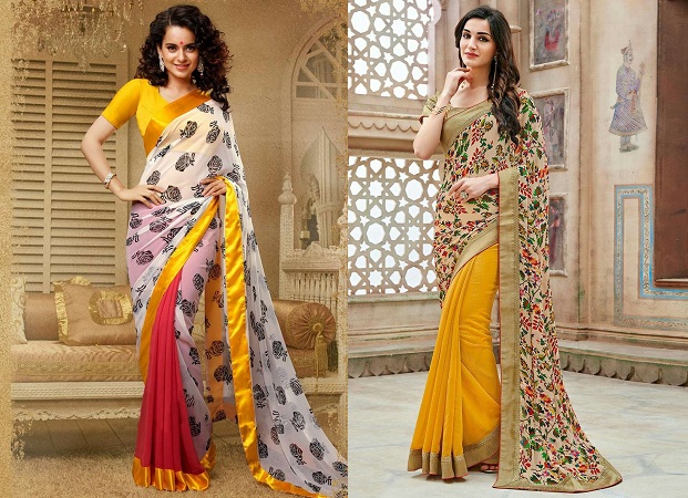 Faux Georgette Saree