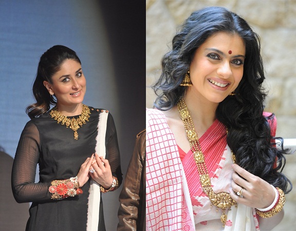 Bollywood Actresses In Temple Jewellery