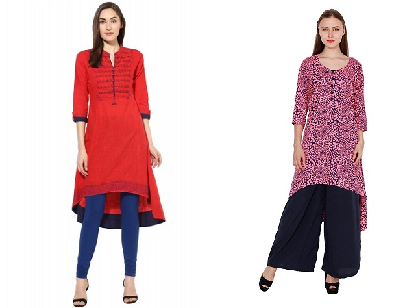 Buy Designer Solid pattern Regular Fit C-Cut Kurti With plazo,Ethnicwear  Online @ ₹777 from ShopClues