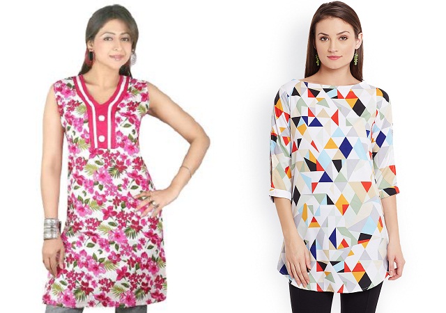 Printed Short Kurti