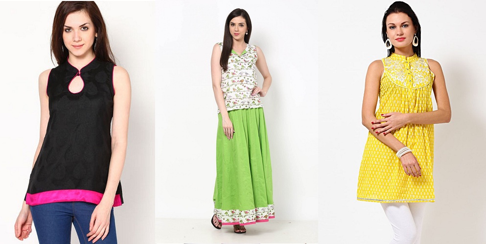 short-kurtis-for-jeans-skirts