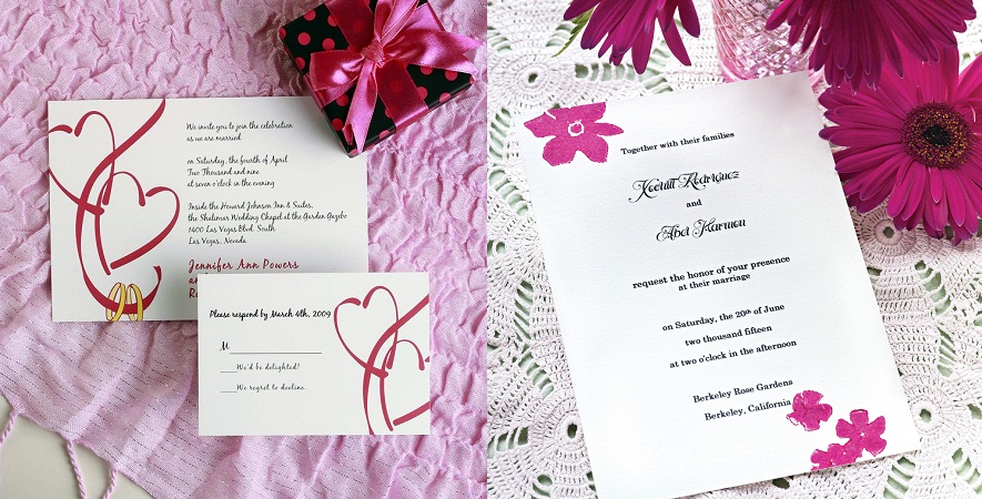 Simple Wedding Invitation Card Design