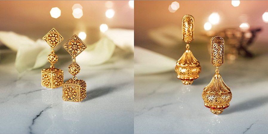 Traditional Golden Jhumkas