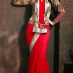 Anarkali style drape