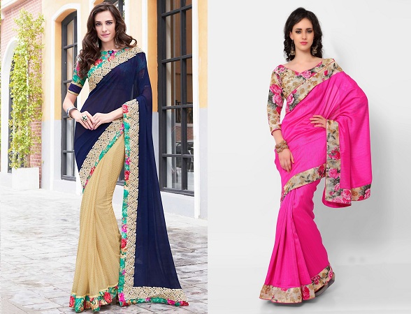 Printed Sarees With Blouse