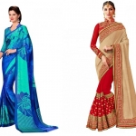 different collar-designs blouses for sarees