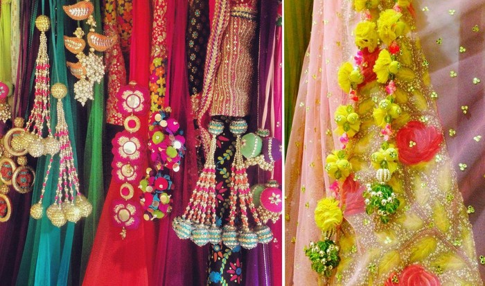 tassels in lehengas