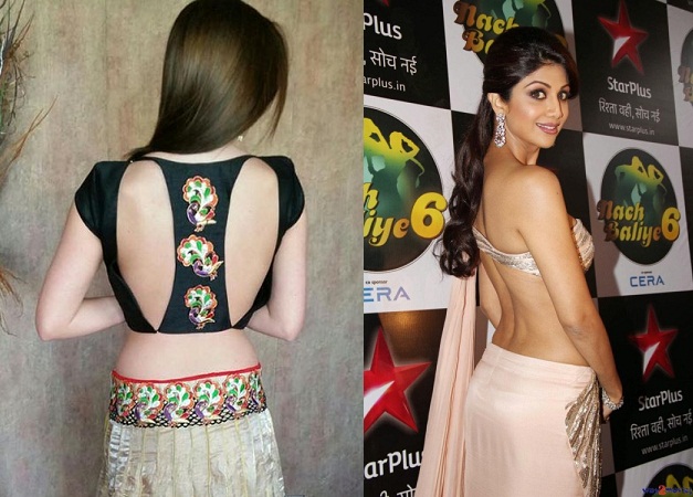 Different Types Of Backless Blouse Design