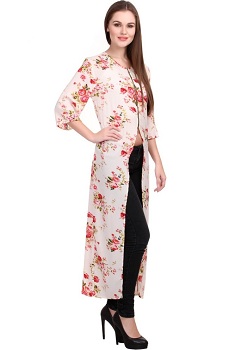 Floral Printed Long kurti for Party