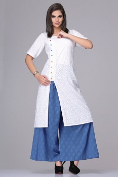 Kurtis-With-Palazzo-Pants-For-Girls