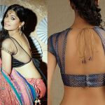 Transparent Backless Blouse Design