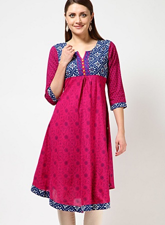 Buy online Printed Flared Kurta from Kurta Kurtis for Women by Anahi for  839 at 65 off  2023 Limeroadcom
