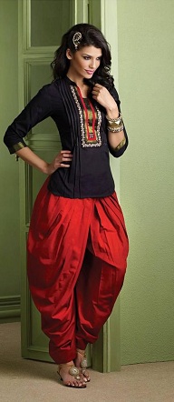 Kurti with Aladdin Salwar