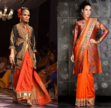 Long Jackets with Sari 1