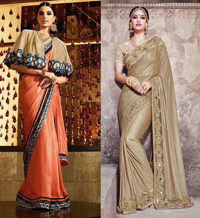 Party Wear Shimmer Sarees