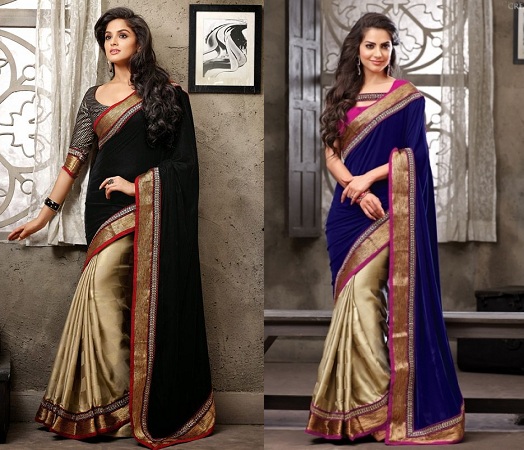 Satin Velvet Sarees