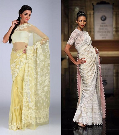 Buy Chikankari Sarees Online