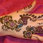 Coloured Mehendi Design