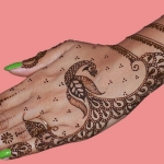 Dancing Peacock Mehendi Design