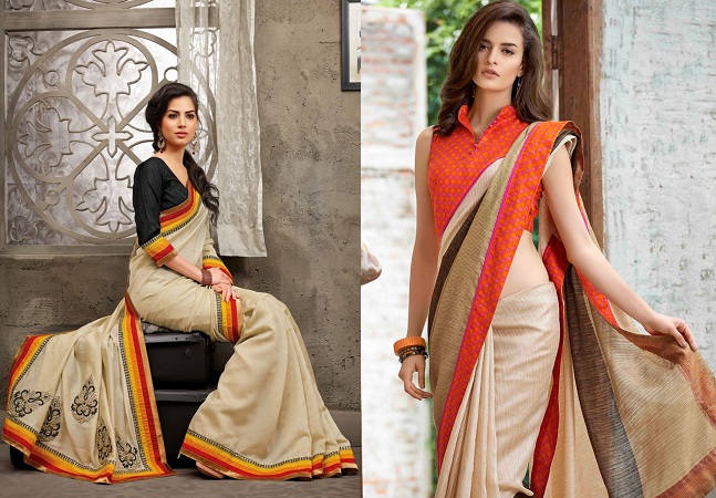 Buy SUBHASH Women's Designer Vintage Grey viscose zari Linen saree with  Vintage Grey blouse piece | DRISHYAM-2 movie saree collection at Amazon.in