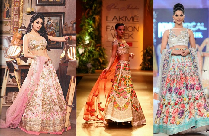 Floral Wedding Lehengas