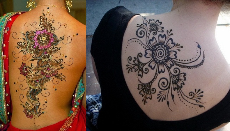 Henna Tattoo On Back