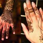 Lacy Dotted Mehendi Design