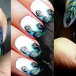 Peacock Feather Nail Art