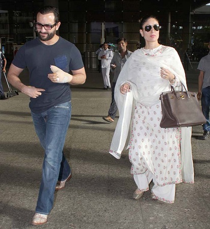 Pregnant Kareena in Palazzos