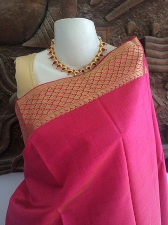 Simple Tussar Silk saree