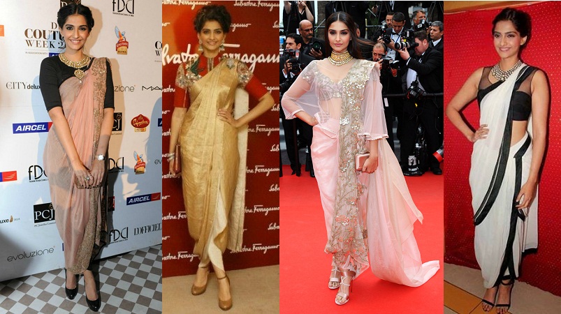 Saree sisters: Sonam Kapoor and Janhvi Kapoor amp up their style in  designer nine-yards | IWMBuzz