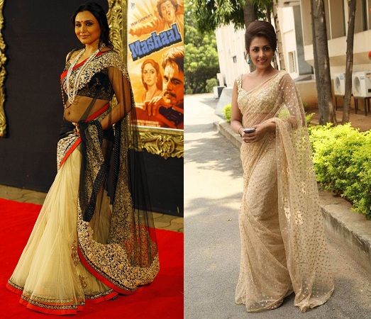 Super Net Sarees By Bollywood Stars