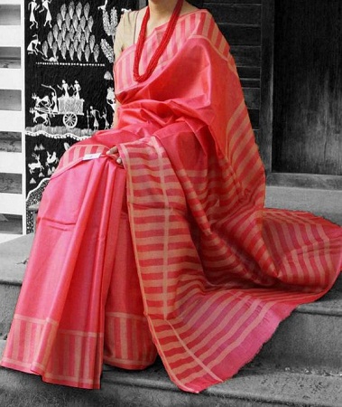 Tussar Silk Saree with woven pattern