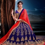Velvety Designed Chaniya Choli
