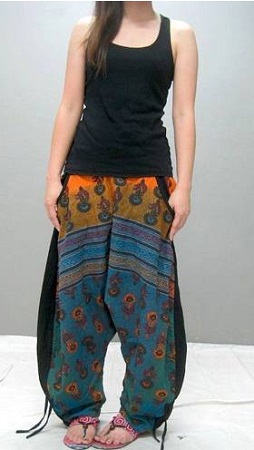 casual look with harem pants