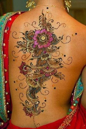 Back Hand Henna Tattoo Designs Stock Photo 1507221599  Shutterstock