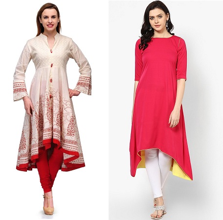 Asymmetrical hot sale kurtis online