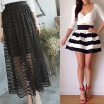 horizontal-lined-bandaged-skirt