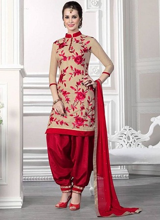 Mandarin collar Salwar Kameez