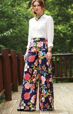 Printed Palazzo Pants