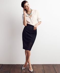 Tunic With Pencil Skirt