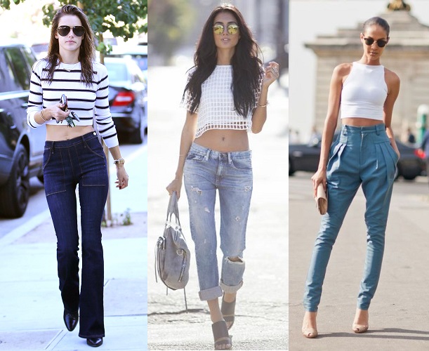 Celebs Wearing Crop Tops With Jeans: Photos – Hollywood Life