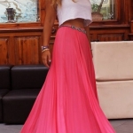 crop top with a flowy maxi skirt
