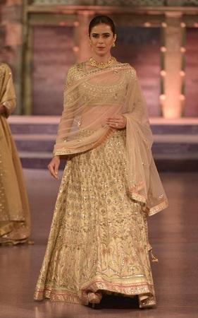 Anita Dongre Pastel Gotapatti Work Lehenga