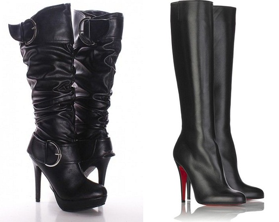 black-leathered-knee-high-boots