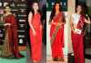 Bollywood Actresses in Red Saree