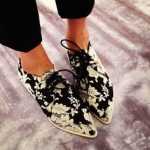 Floral Printed Brogues For Women