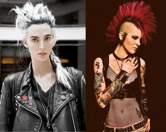 Punk Fashion Along With Mohican Hairstyle