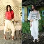 Dhoti Pant With Cape Top