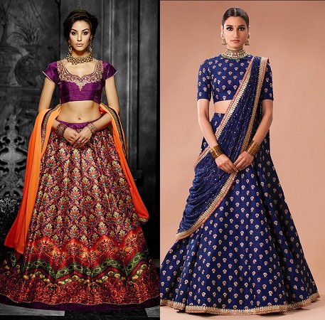 lehenga-with-bold-print